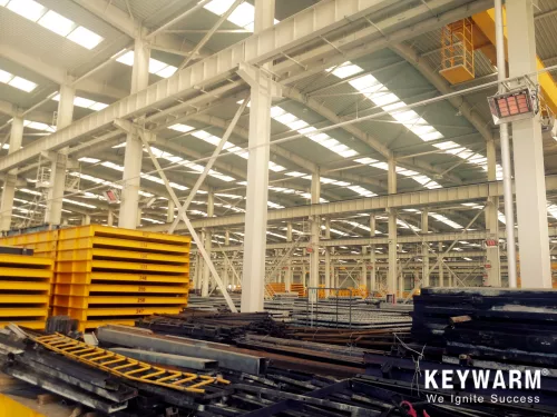 KeyWarm High Intensity Infrared Heater installed in warehouse