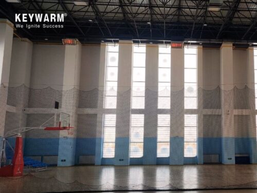 KeyWarm High Intensity Infrared Heater installed in basketball court